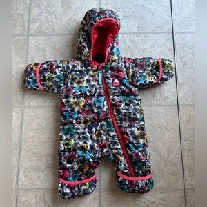 Burton Infants' Buddy Bunting Suit 3M Baby Girl Snowsuit Butterfly Print Dryride